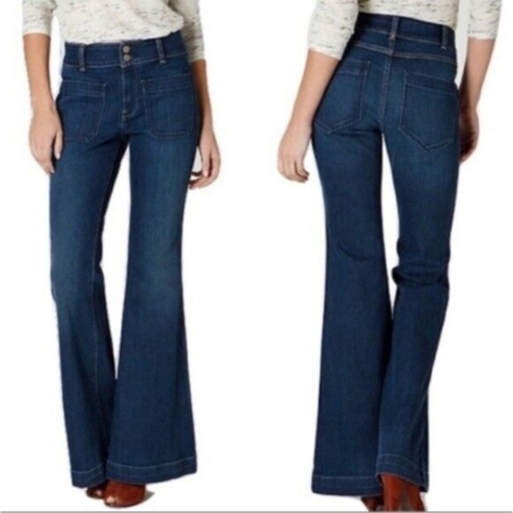 Anthropologie Holding Horses High Rise Flare Jeans Size Women’s 30 Color Blue